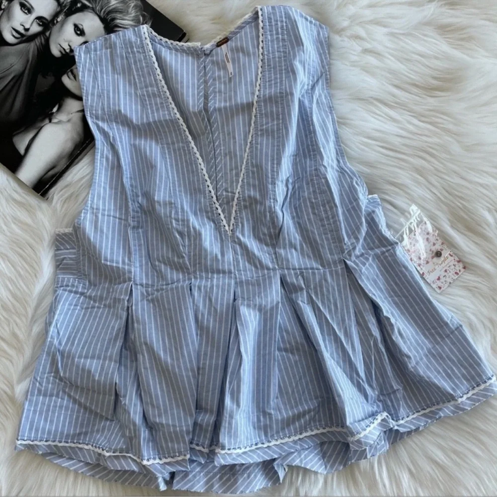 Free People Good Feels Striped Top